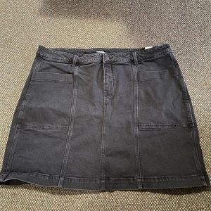 Plus size jeans skirt